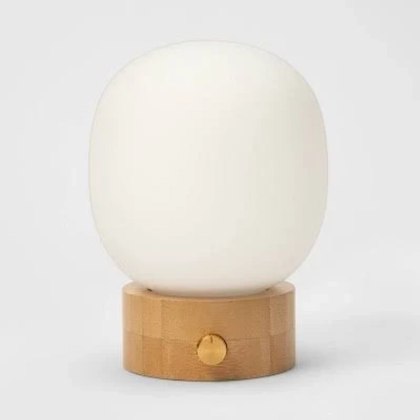 Threshold Desk Lamp with USB Ports and LED Light Bulb