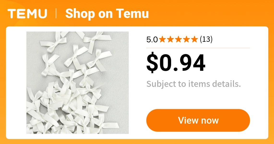 50pcs set cute ballet style ribbon bow tie accessories - Temu