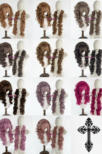 Shibuya Gyaru Gal Style Curly Lolita Wig 14 Colors