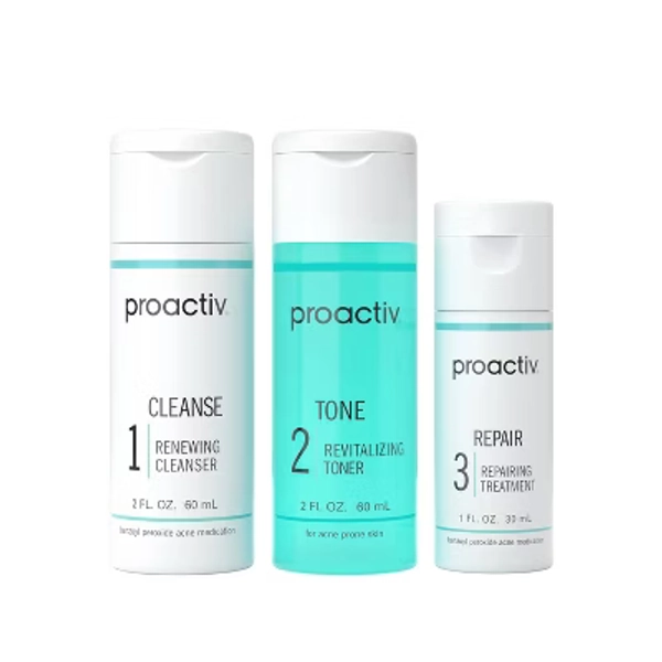Proactiv Solution 30 Day Acne Treatment Kit - 5 fl oz/3pc: Pore Cleansing, Oil Control, Anti-Acne, Contains Aloe