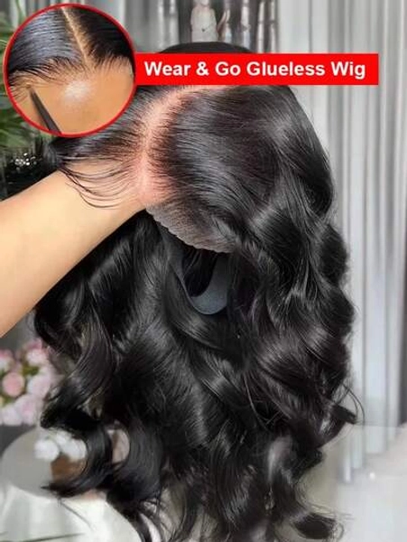 40 42 Inch 250% Density Wear And Go Glueless Wigs Human Hair Pre Plucked Pre Cut For Beginners 5x5 HD Lace Closure Wigs Human Hair 250% Density Body Wave Lace Front Wigs No Glue Pre Cut 3 Seconds To Wear Glueless Wig
