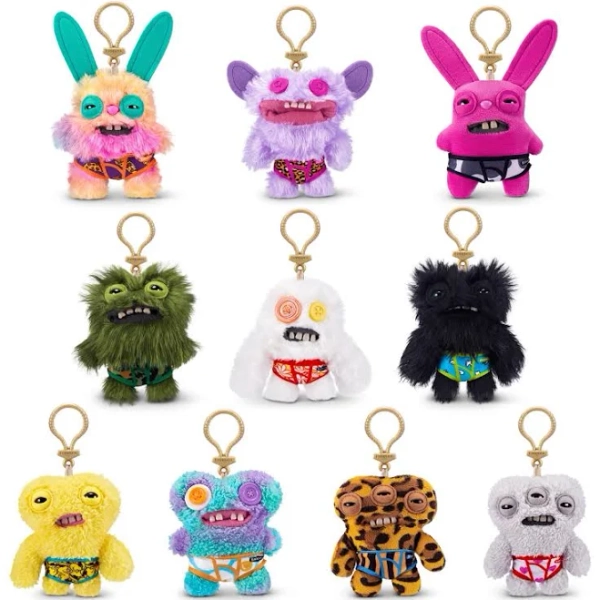 Fuggler Key Rings Series 4 Funny Ugly Monster (3 Pack)