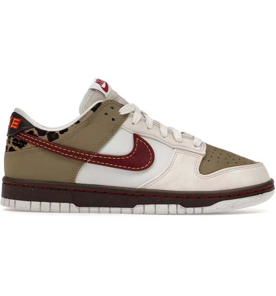 Nike Dunk Low Retro Khaki Team Red Pearl White (Women's)