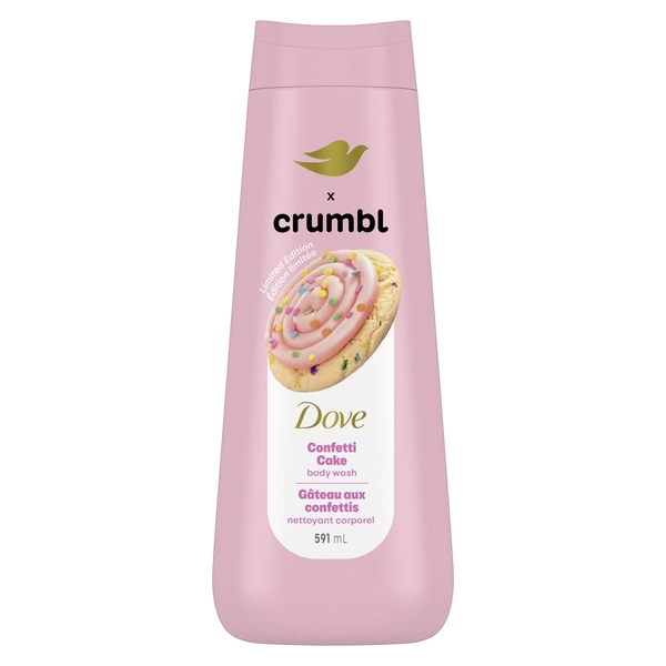 Dove Crumbl Moisturizing Body Wash Confetti Cake 591 ml | Limited Edition