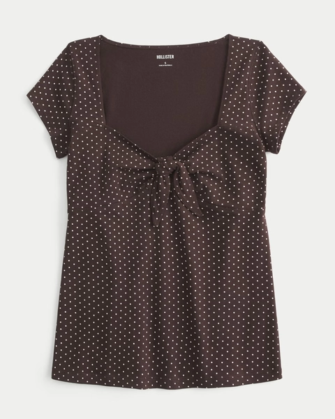 Easy Tie Bust Babydoll Top