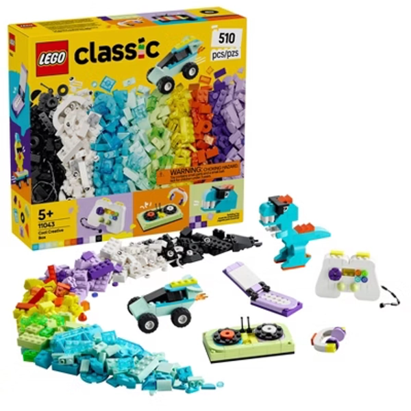 LEGO Classic Cool Creative Box Building Toy Set, Learning and Educational Toy, Christmas Gift for Kids' - 11043