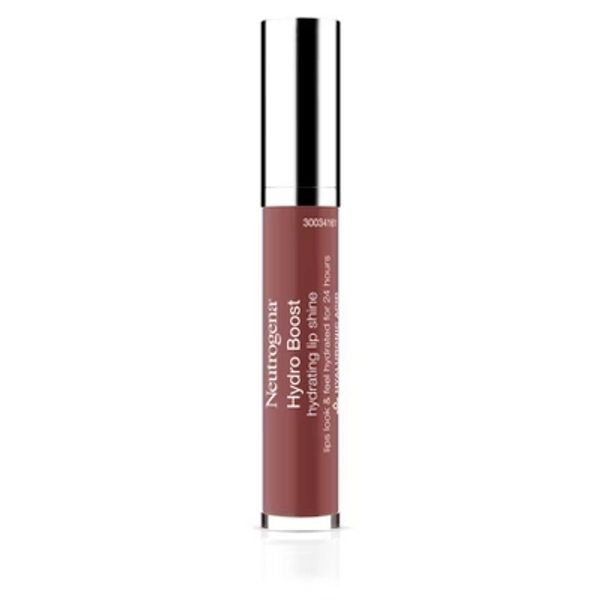 Neutrogena Hydro Boost Moisturizing Lip Gloss with Hyaluronic Acid to Soften & Condition Lips, Hydrating & Non-Stick - 90 Pink Mocha