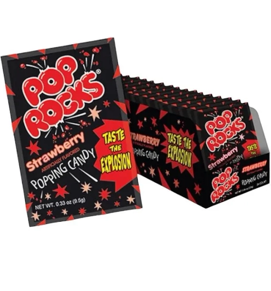 Pop Rocks Strawberry Popping Candy