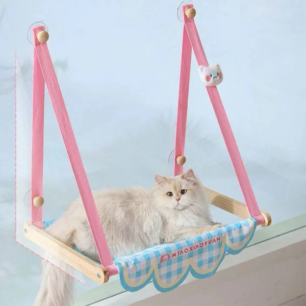 MEWCATS Sun-Loving Cat's Window Hammock Bed