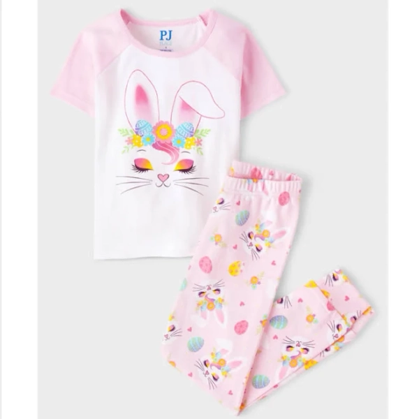 The Children's Place Girls 2-Piece Bunny Pajamas
