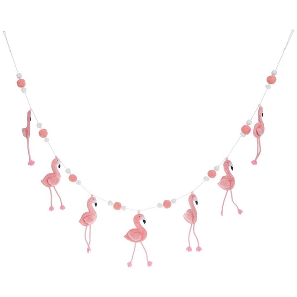 Flamingo Pom Pom Garland