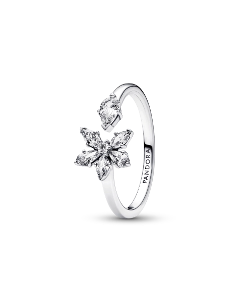 Sparkling Herbarium Cluster Open Ring