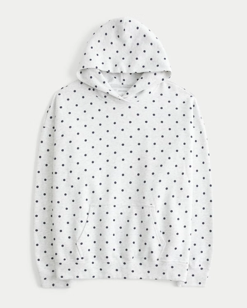 Hollister Feel Good Oversized Dot Hoodie