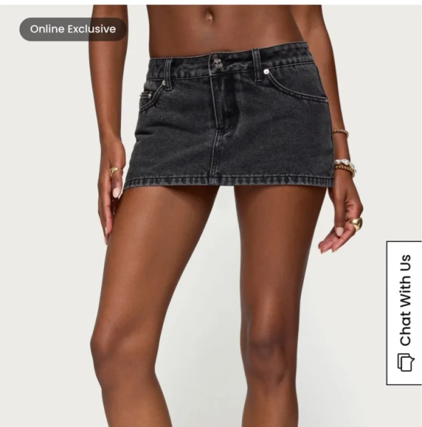 Camelia Denim Mini Skort