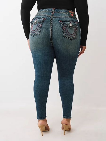 PLUS JENNIE SUPER T MID RISE CURVY SKINNY JEAN