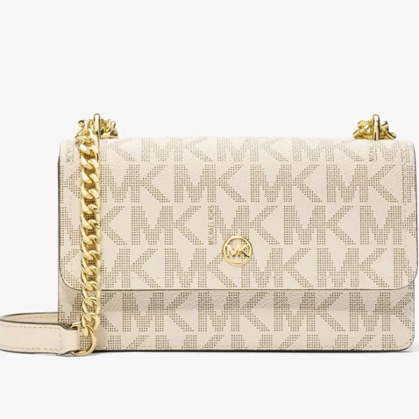 Michael Kors Abbott Medium Signature Logo Shoulder Bag