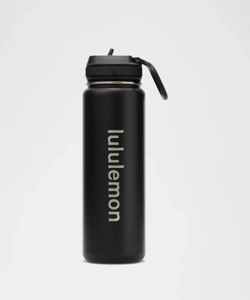 Back to Life Sport Bottle 24oz *Straw Lid - Black - ONE SIZE