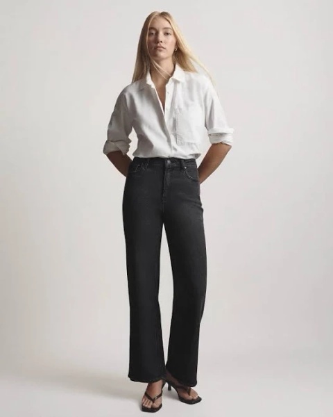 Quince Women's Relaxed Organic Cotton Oxford Shirt