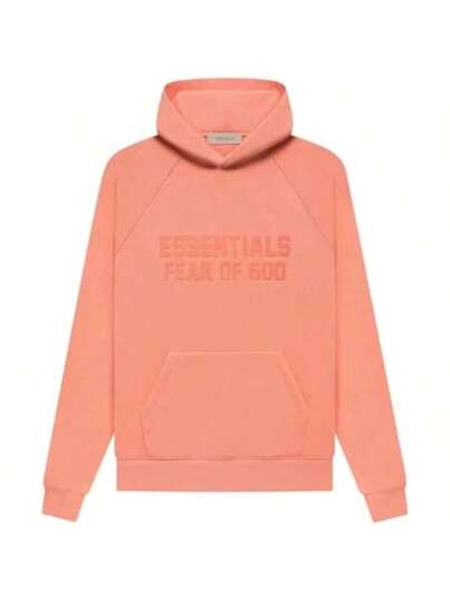  Essentials -Fear Of God Oversized Hoodie Collection FW21-FW2 MEN WOMEN Hoodie Vintage Flocking Craftsmanship Combined With Modern Breathable Technology, Warm Cotton Flocking, Loose Urban Functional Wear, High-End Cotton To Create An Urban Street Style, Loose Silhouette Non-Ge