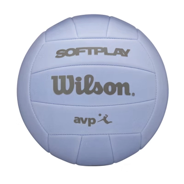 Wilson AVP Soft Play Volleyball - Purple: Synthetic Leather, Size 5, Butyl Bladder