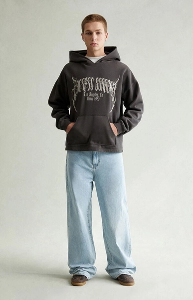 Blake Extreme Baggy Jeans Drawstring Light Indigo