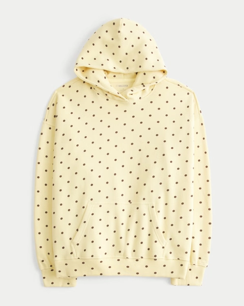 Hollister Feel Good Oversized Dot Hoodie