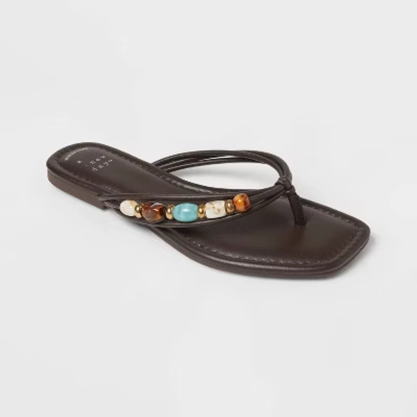 Women’s Elsie Sandals - A New Day™ Chocolate 11