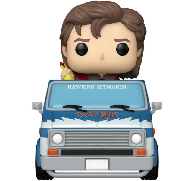 Funko Pop! Rides Deluxe Stranger Things Season 5 Steve with the Squawk Van Vinyl Figure