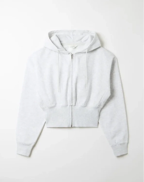 Zip Up Crop Hoodie