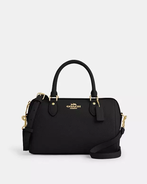 Gold/Black Rowan Satchel Bag