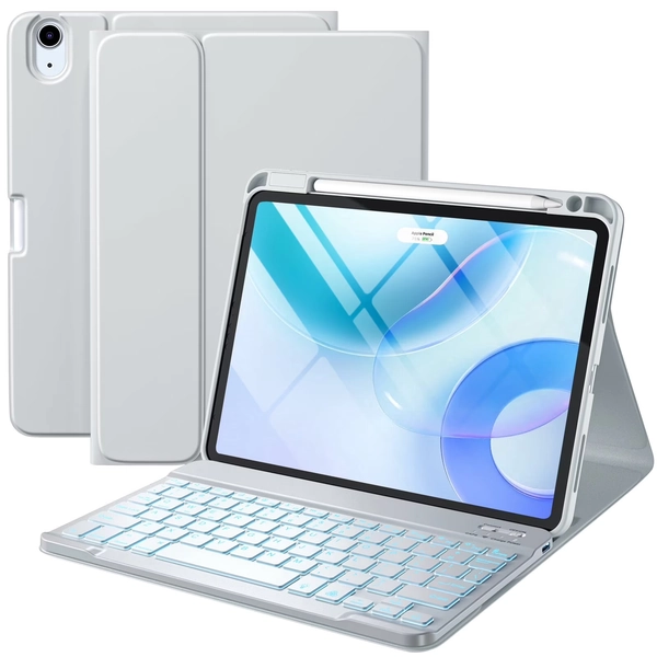 GEAK Compatible With iPad Air 11 inch (M4/M3/M2) /Air 5th/ Air 4th Generation Case with Keyboard, Detachble Magnetic Fits For iPad Air Keyboard with Case - Walmart.com