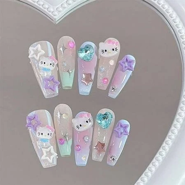 Sanrio Hello Kitty Handmade Nail