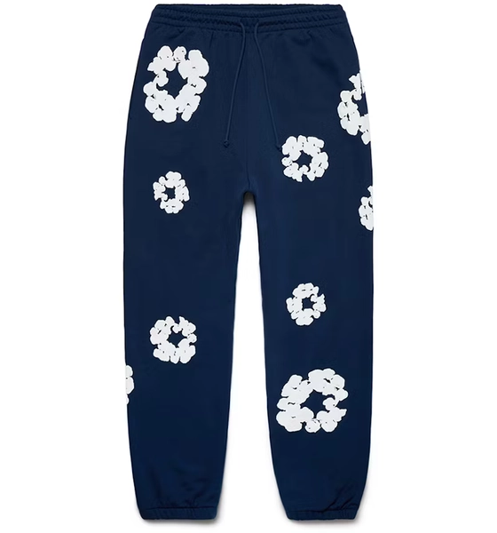 Denim Tears Cotton Wreath Sweatpants Navy