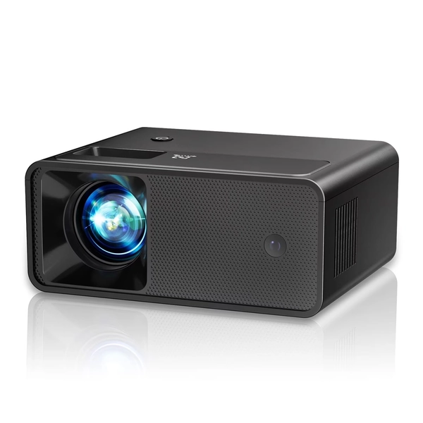 Mini Projector 1080P Portable Projector Compatible with iPhone/Android/PS4/Laptop/TV Stick, Built-in Hi-Fi Speaker, for Home Theater/Indoor Outdoor Movies/Gaming