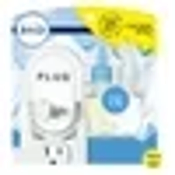 Febreze Plug In Air Freshener, Odor-Fighting Oil Kit, Linen & Sky, Warmer + 1 Refill