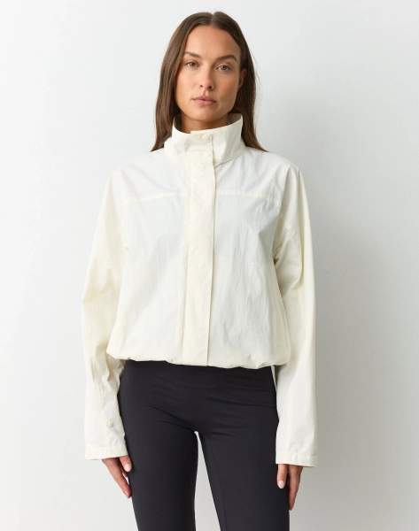 Funnel Neck Windbreaker Jacket