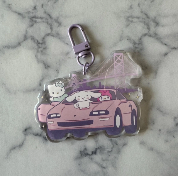 Hyphy kitty & Friends keychain — Made By Lizette