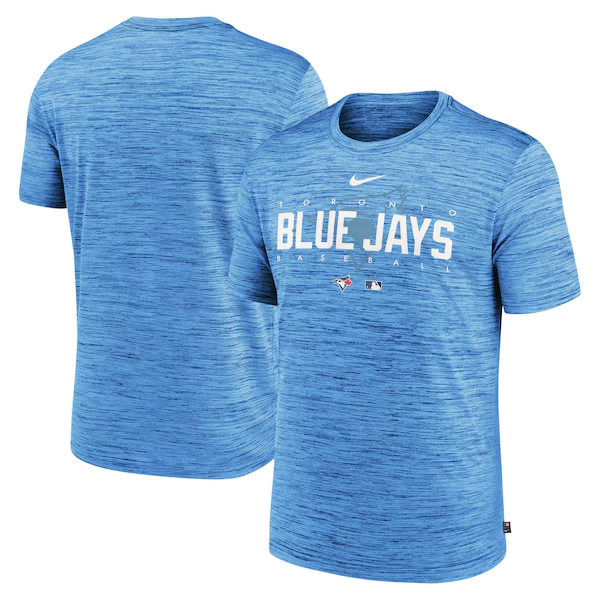 Toronto Blue Jays Nike Authentic Collection Velocity Performance Practice T-Shirt - Powder Blue