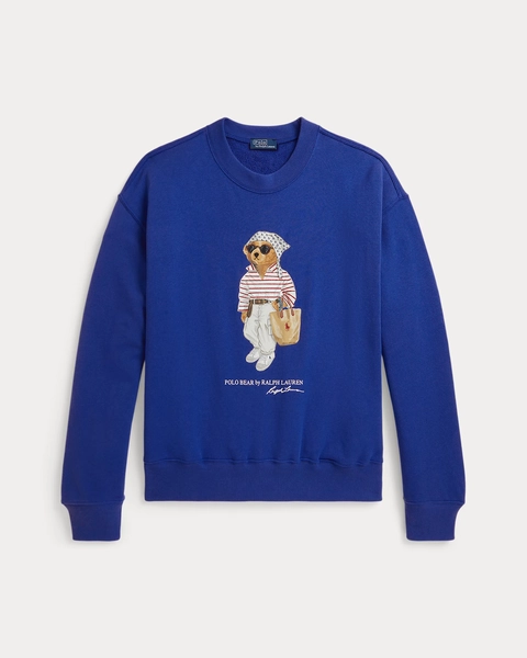 Felpa leggera Polo Bear a girocollo da donna | Ralph Lauren® IT