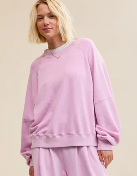 Aerie Go-To Classic Length Crew Sweatshirt