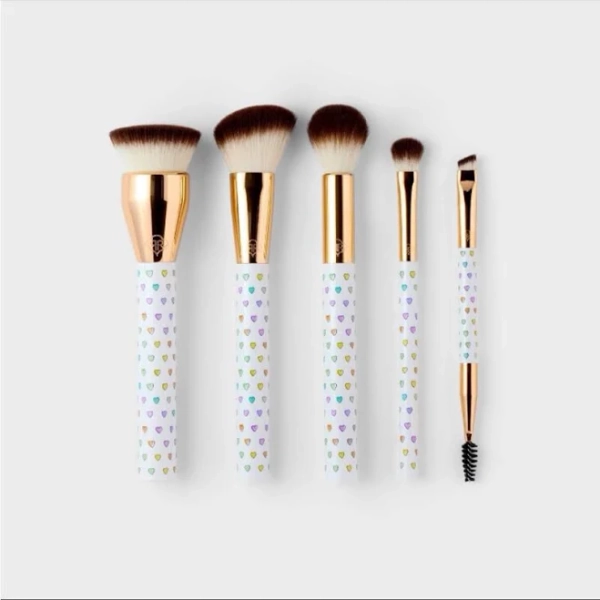 Roller Rabbit Disco Hearts Wave Makeup Brush Set