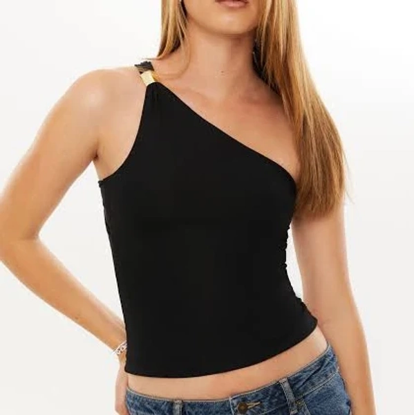 Supré Unisex Luxe Jessica One Shoulder Top
