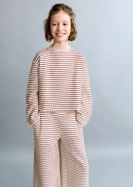 Stickad kort tröja - Barn | MANGO Sweden