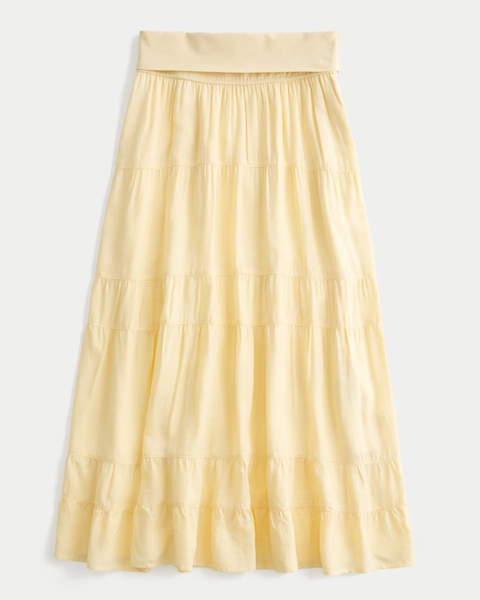 2-in-1 Convertible Maxi Skirt to Midi Dress