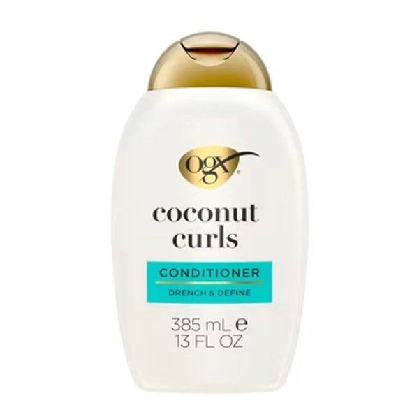 OGX Quenching+ Coconut Curls Conditioner with Coconut Oil, Citrus Oil & Honey - 13 fl oz: Detangling, Softening, Curl Enhancing, Paraben-Free