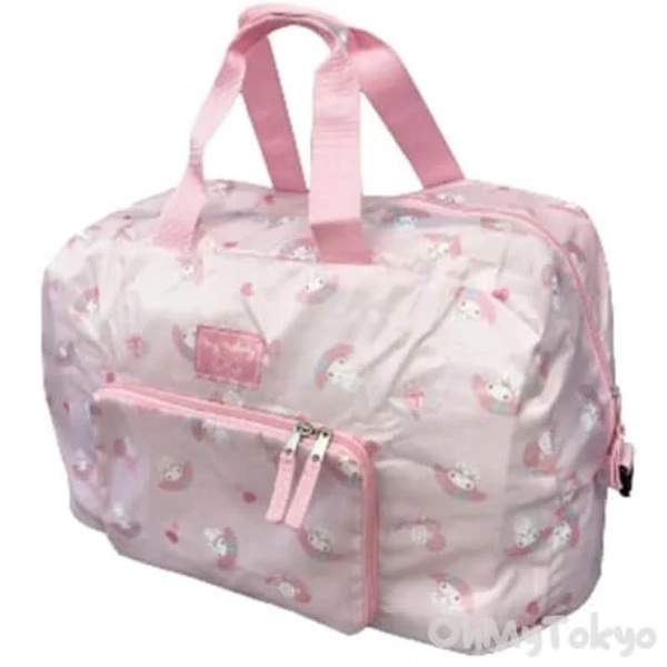My Melody Folding Boston Travel Bag Official Kawaii Japanese Merchandise Store | Next-Day UK Delivery