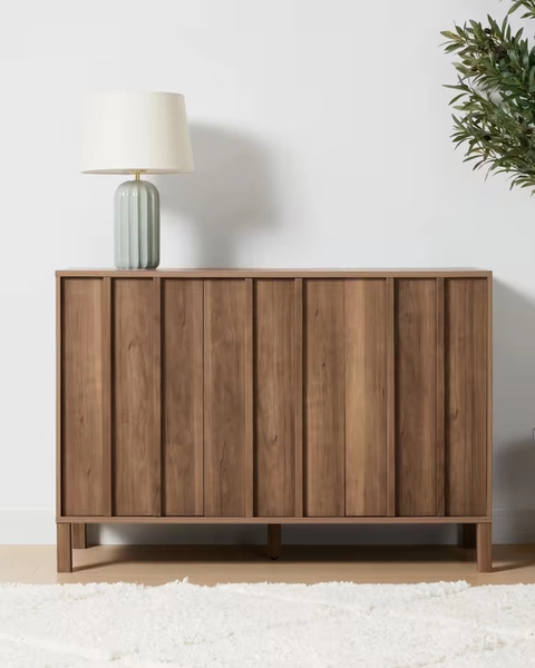 Willow 3 Door Sideboard - Walnut - Walnut - One Size