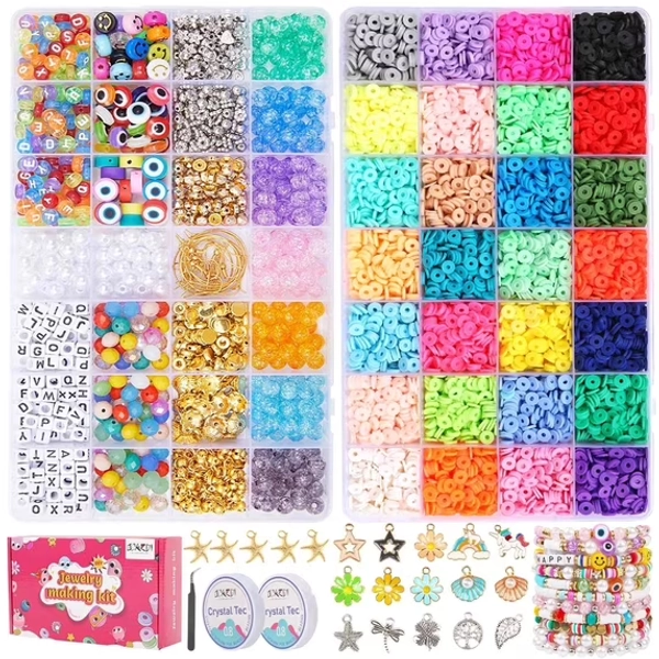 OCARDI Bracelet Making Kit, Craft Toys kit, Boys and Girls,Child,Ages 6+,7500pcs