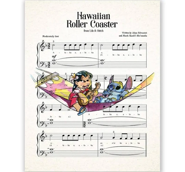 Lilo and Stitch Ohana Means Family Party Supplies Poster