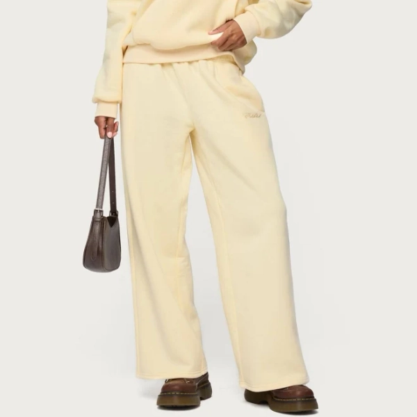 Edikted Women's Basic Girl Wide Leg Sweatpants